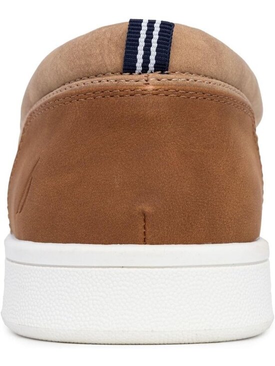 ?Men\'s Tan Smooth Patro Canvas Slip-On Comfortable Low Top Lightweight Fashion